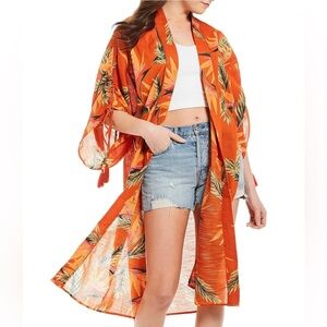 Free People ‘Read My Palm Kimono in Teracotta’ size small